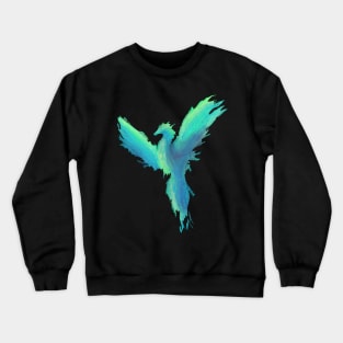 Dry brush Phoenix blue Crewneck Sweatshirt